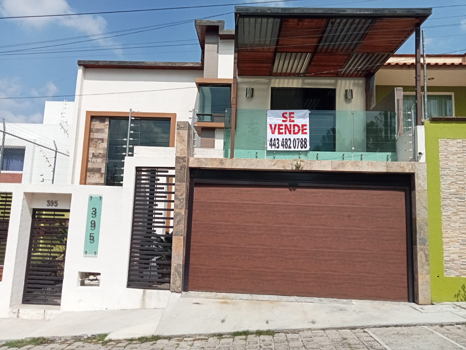 Fachada de la residencia en venta en Lomas del Sur, Morelia